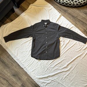 Old Navy Men's Charcoal Button-Down Shirt